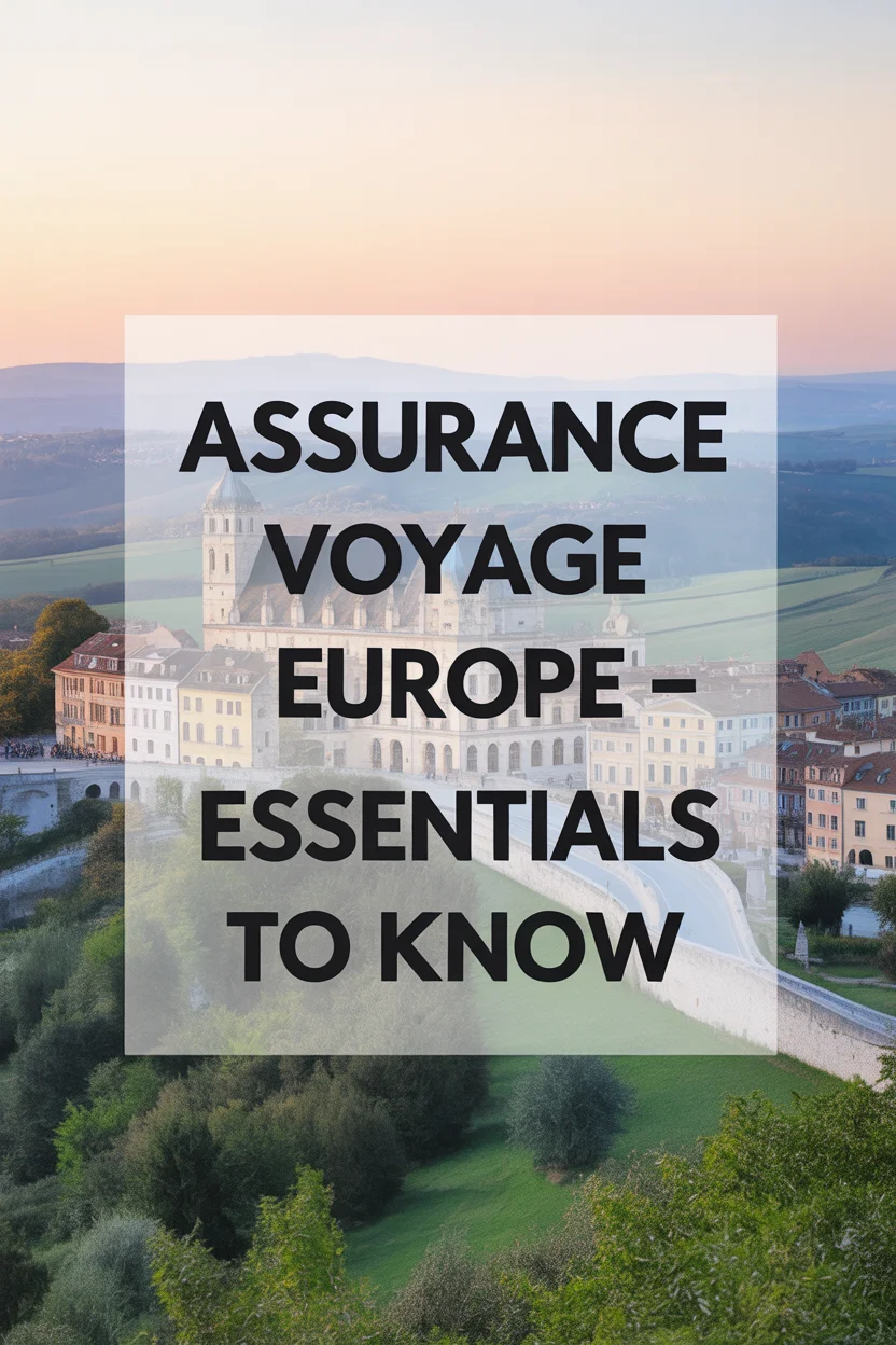 Assurance Voyage Europe - Tout Ce Que Vous Devez Savoir 4 Assurance Voyage pour Europe